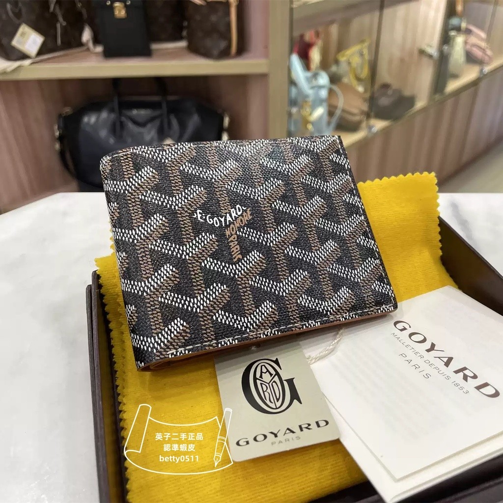 GOYARD Victoire 小牛皮錢夾 對折錢包 男款皮夾 零錢包 短夾