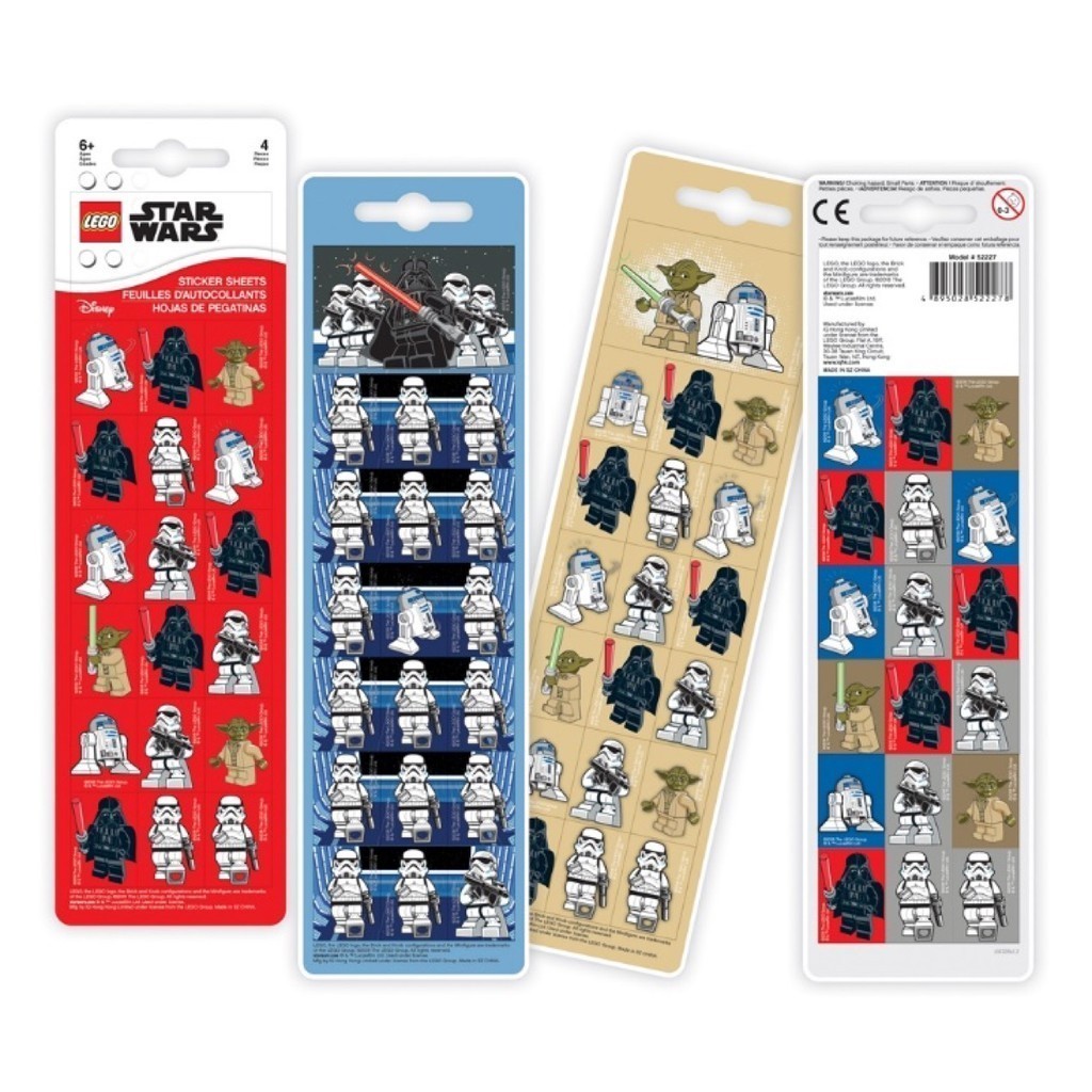 LEGO 星際大戰貼紙(4張入)【必買站】樂高文具系列