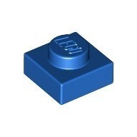 LEGO零件 薄板磚 1x1 3024 藍色 302423【必買站】樂高零件