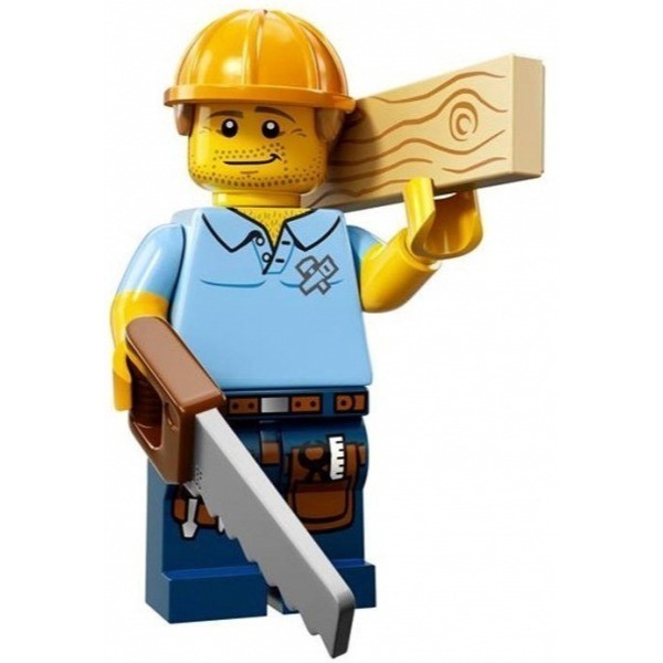 LEGO 71008-9 人偶抽抽包系列 木匠, Series 13 (已拆封)【必買站】樂高人偶