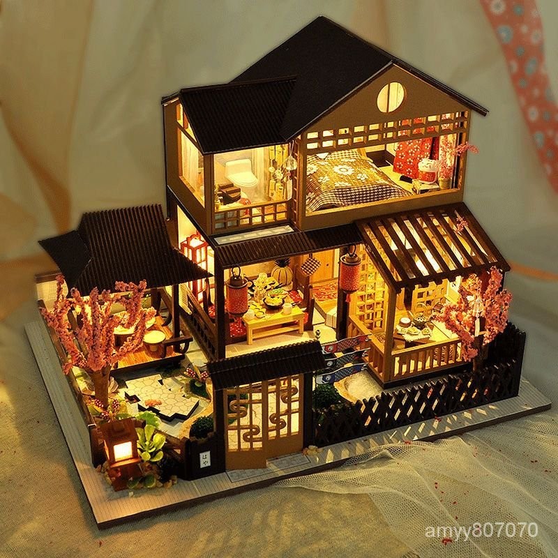 🔥蝦皮最低價🔥房子模型diy手工小屋建築迷你小別墅拚裝玩具生日禮物送女生男生
