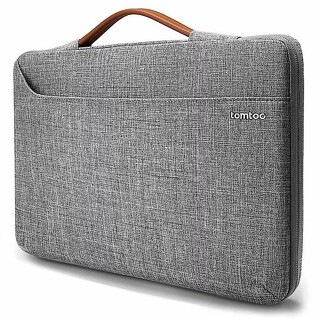 【Tomtoc】精選風格筆電包，可手提｜灰色｜MacBook Pro/Air USB-C款適用