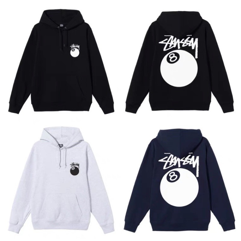 免運STUSSY 8 BALL HOODIE 8號球 大學T&amp;帽T 🎱 撞球 長袖 男女Q