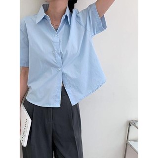 【Codibook】韓國 ccomeng 短袖棉質素色襯衫8色［預購］襯衫 女裝