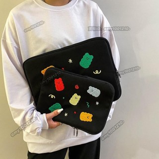 低價⚡️韓國可愛刺繡macbook💯airpro13吋14吋15吋筆記本電腦包💯防撞平板💯ipad內膽包