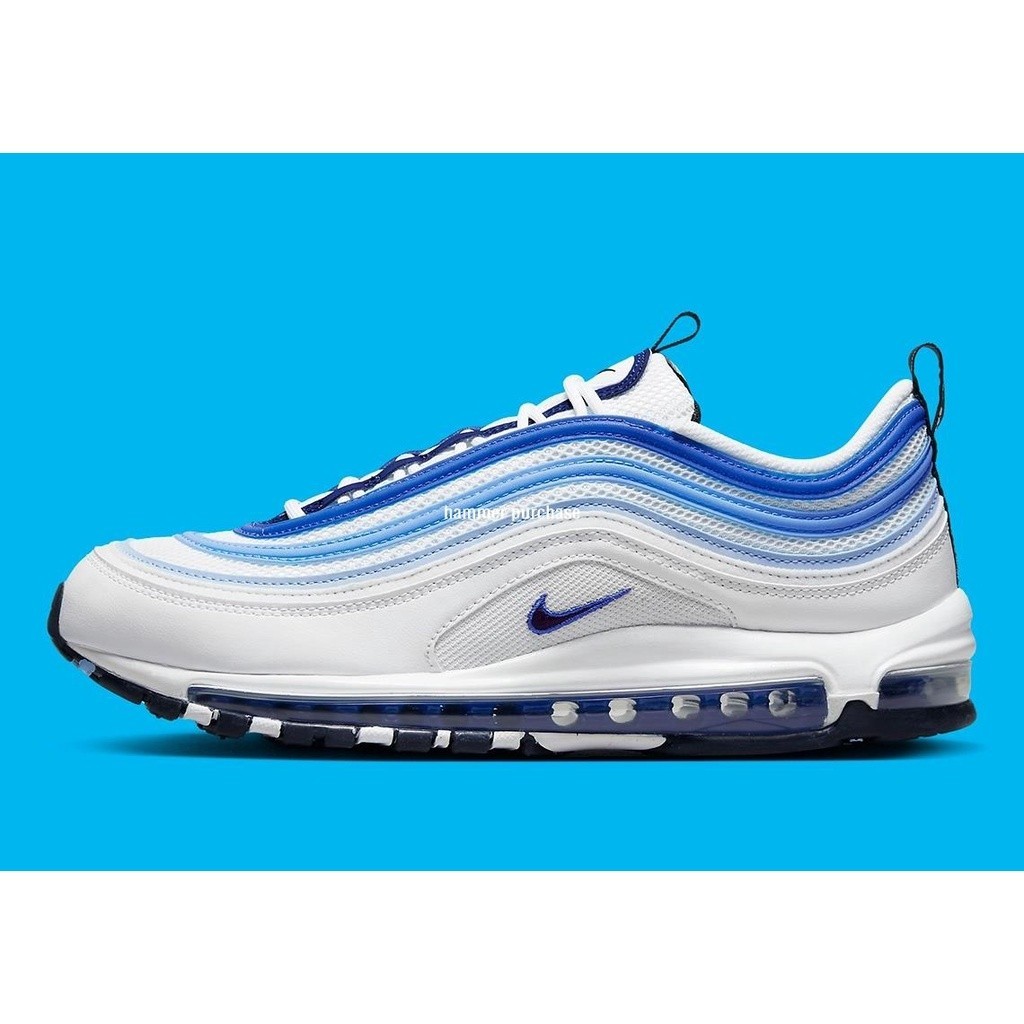 Nike Air Max 97 Blueberry 白藍 子彈 氣墊 復古休閒慢跑鞋DO8900-100男女鞋