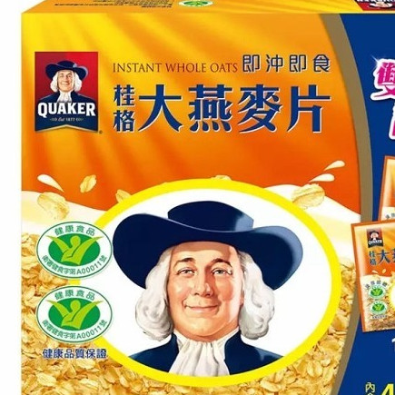 Quaker 桂格 即食大燕麥片隨身包 INSTANT 37.5公克*42包入 D104989 COSCO代購