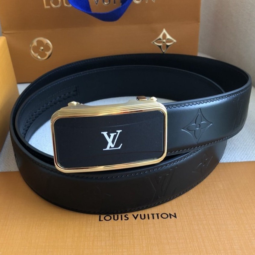 可可二手Louis Vuitton路易威登 皮帶 腰帶 自動扣 LV皮帶 LV腰帶 商務休閒 牛皮皮帶 腰帶