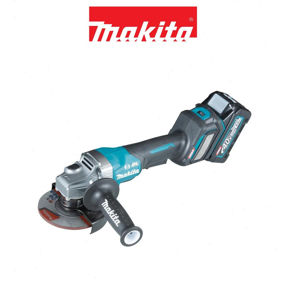 MAKITA 牧田 40V無刷5吋砂輪機125mm 4.0Ah雙電組 GA029GM203