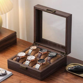 手錶收納盒傢用防塵腕錶禮盒收藏戶外便攜精緻展示盒高檔原裝錶盒4VTM