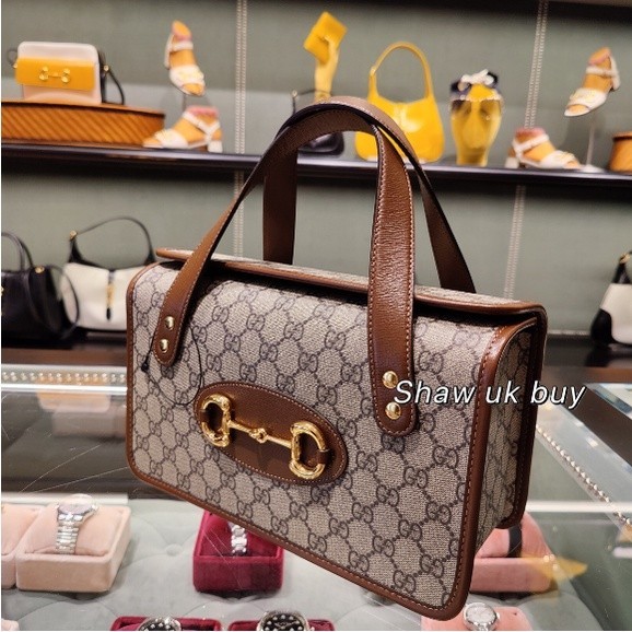 正品現貨 Gucci 古馳 1955 盒子包 醫生包 tote 手提包 mini top 馬銜扣 化妝包