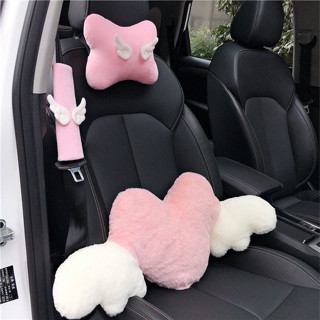 💞千禧百貨生活館💞 汽車百貨 汽車頭枕頸錐枕頭抱枕可愛腰靠座椅腰枕仙女款車載護頸枕護肩