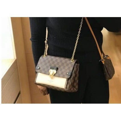 貓貓二手 LV-LOUIS VUITTON VAVIN PM N40108 斜背包 肩背包 鏈帶包