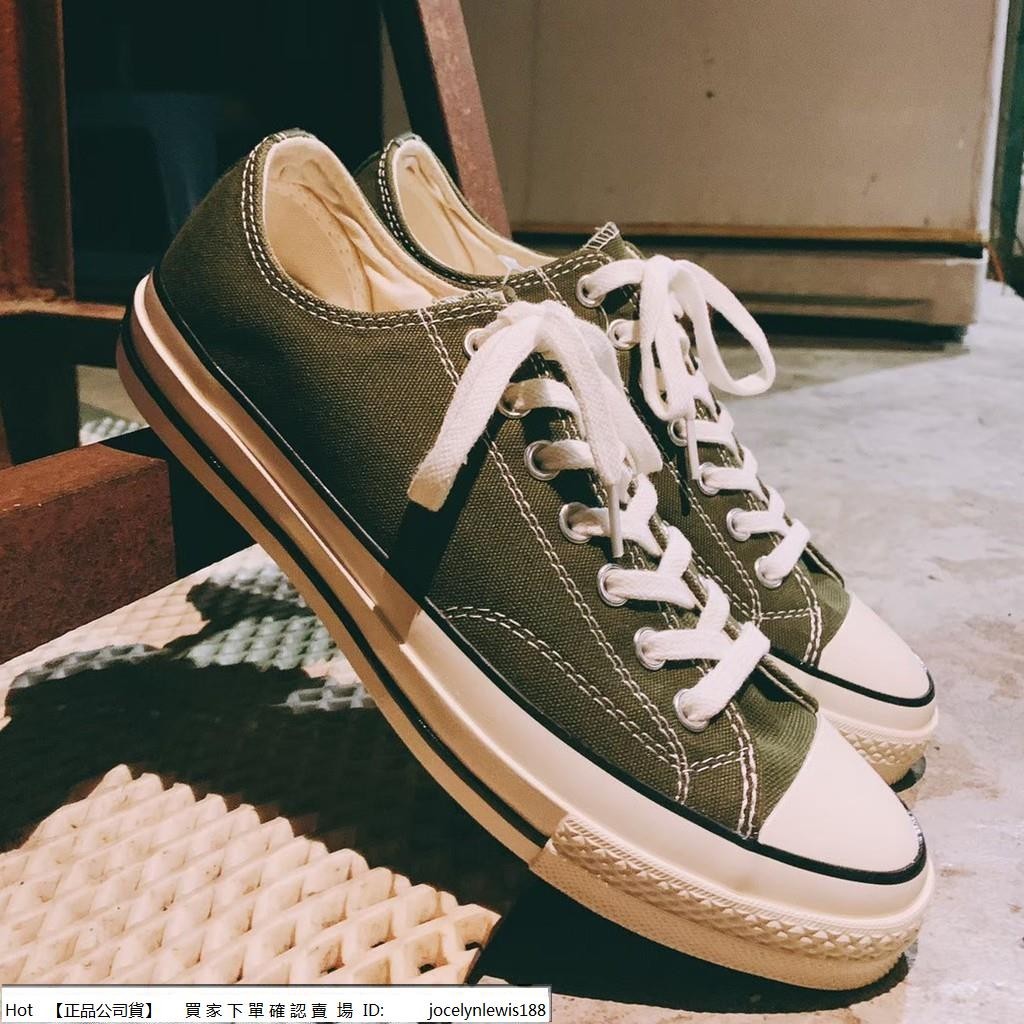 【Hot】 CONVERSE All Star 70 162060c 軍綠 帆布 三星標 1970 低筒 男女