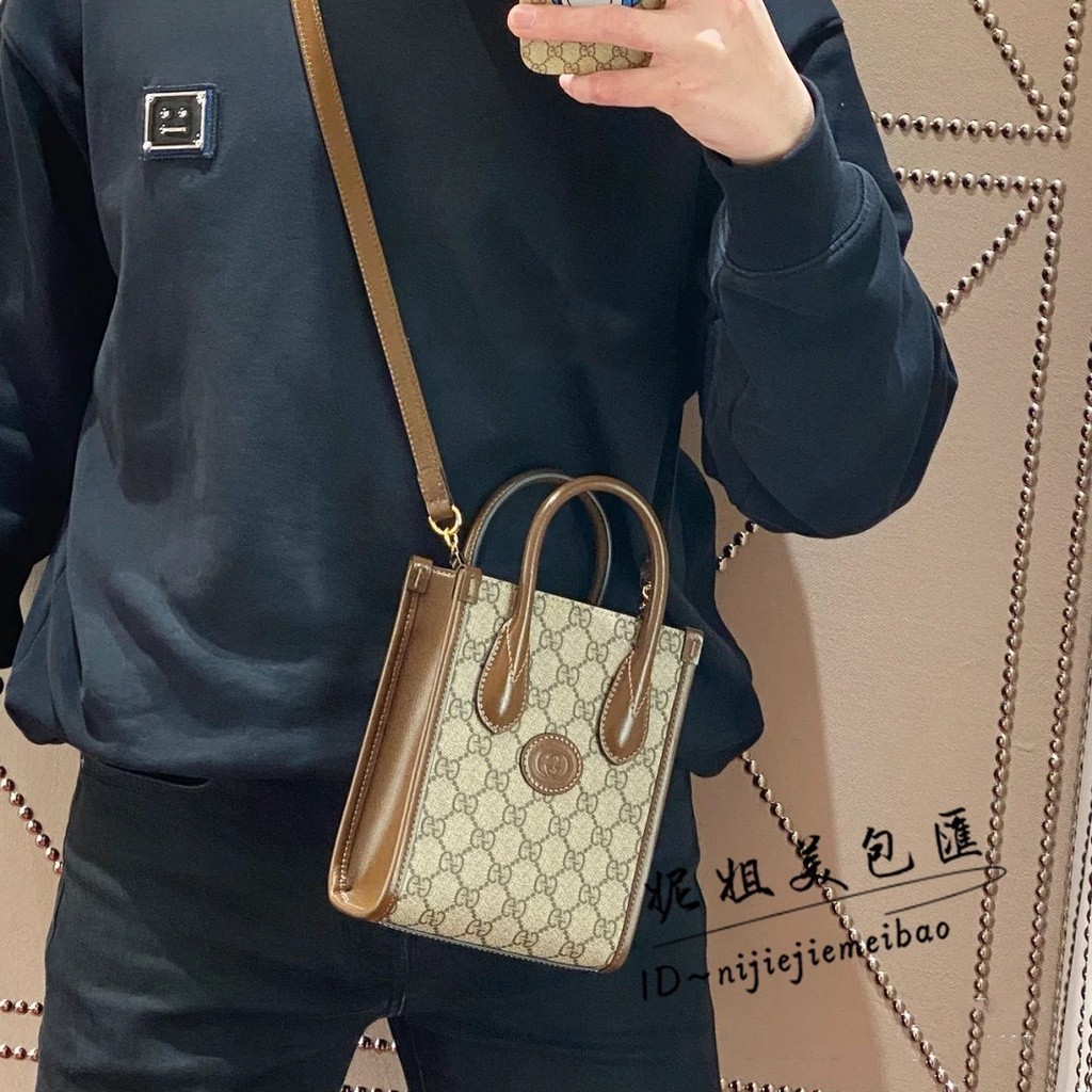 二手/全新 GUCCI 古馳 迷你托特包 Retro mini tote 迷你小托特包 手提包 GG Retro 肩