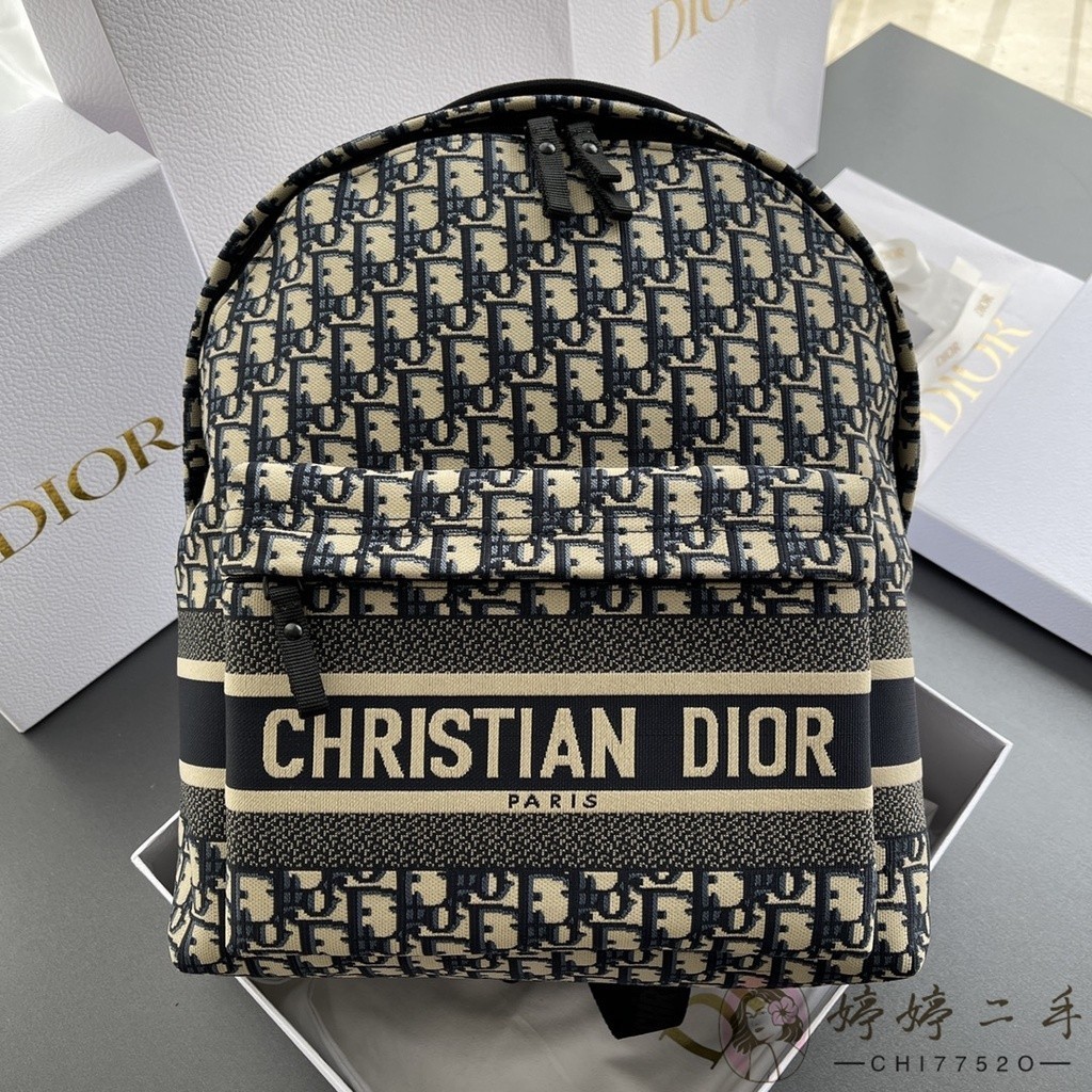 DIOR 迪奧 DIORTRAVEL 雙肩背包 雙肩包 後背包 書包 Oblique 印花 女包 M6104