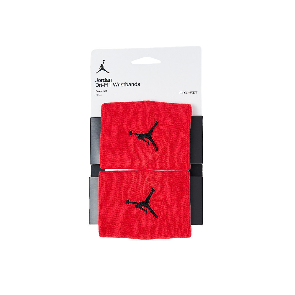 Nike Jordan DRI-FIT 紅黑色 單色腕帶 運動 休閒 腕帶 JKN0160-5OS