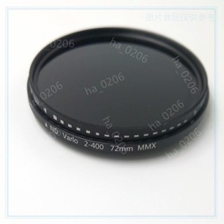 💖新品💖可調ND濾鏡減光鏡ND2-400中灰鏡49-77mm中灰密度濾鏡攝影相機濾鏡