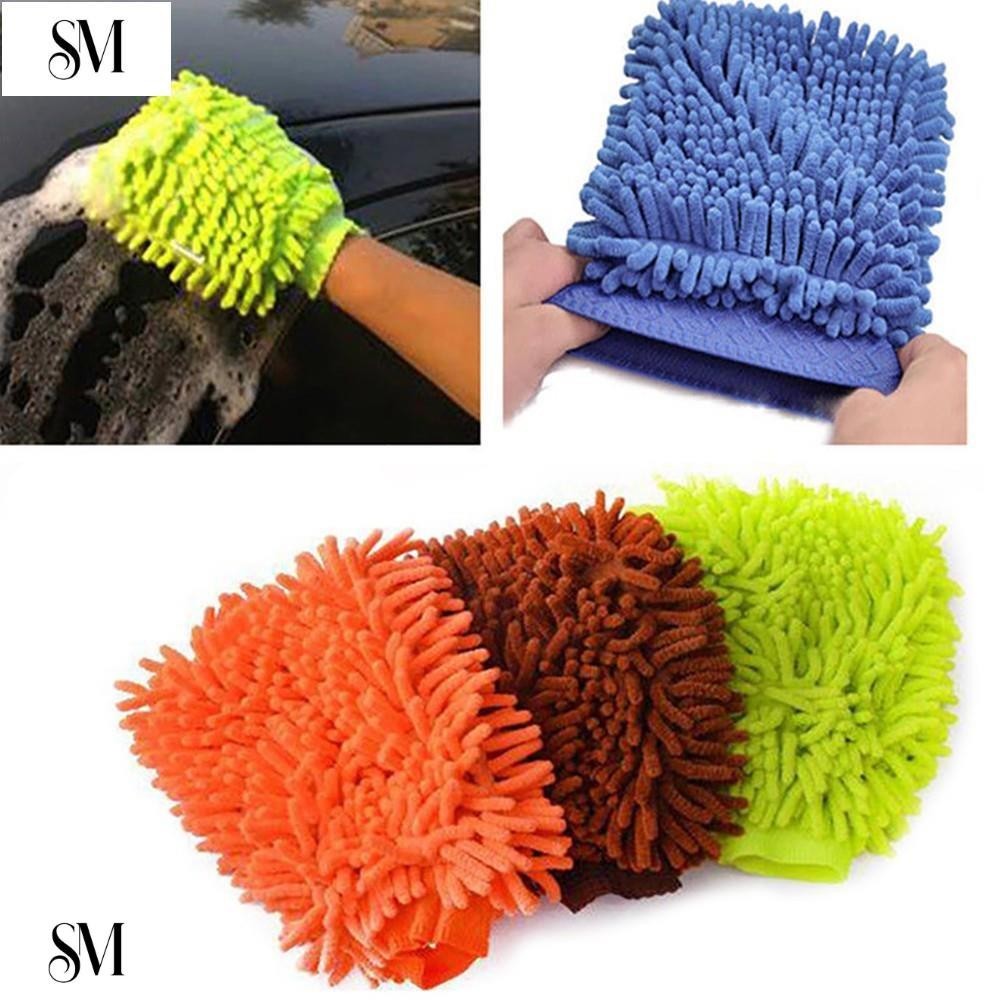 【SYM】雙面雪尼爾手套 清潔布 洗車萬能方便抹布汽車用 擦車 毛巾