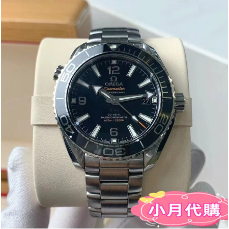 歐洲代購 OMEGA 歐米茄 海馬系列 自動機械機芯腕錶 海洋宇宙600米 43.5MM 黑色 免運 實拍