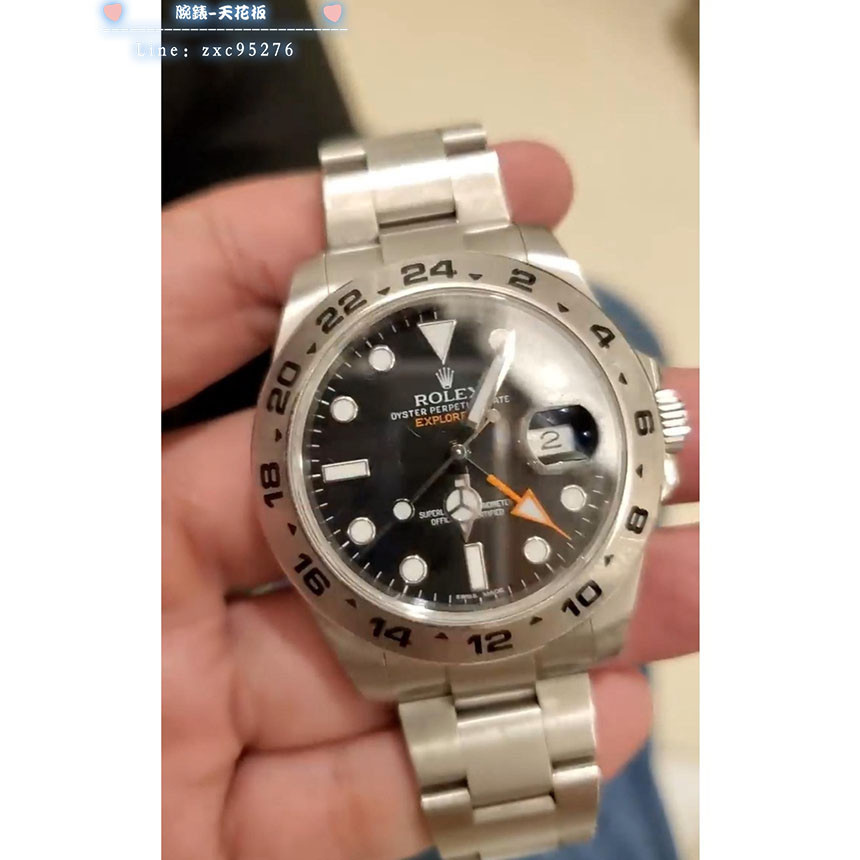 勞力士 216570 Rolex 探2 探險家Ii 黑色面盤 大橘針 兩地時間 非 16570腕錶