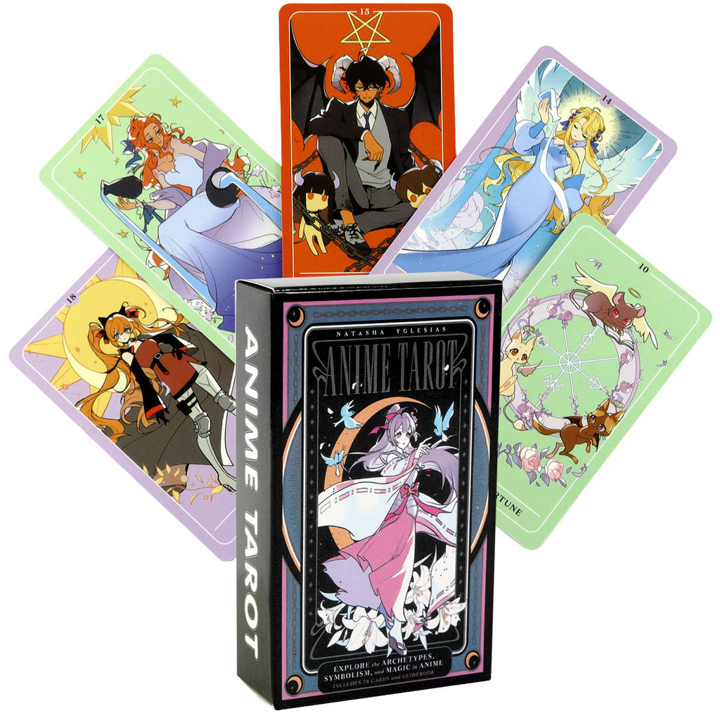 偉特塔羅牌占卜卡牌動漫塔卡羅牌日式全英文卡牌 贈通用電子指南 Anime 新款占卜卡