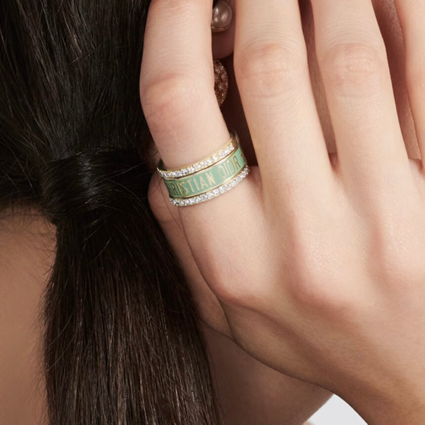 現貨二手 Dior 迪奧 23新款 DIOR CODE 戒指套裝 3合一 3款戒指 R1256ODELQ_D24P