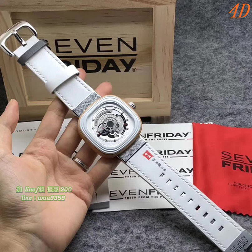 SevenFriday 七个星期五 男錶 腕錶 全自動機芯 P1B/03 樱花 (手錶出貨前可拍視頻確認)