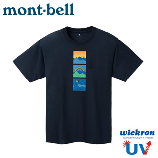 【Mont-Bell 男 WIC.T A Day in the Mountains短袖排汗T《海軍藍》】1114728