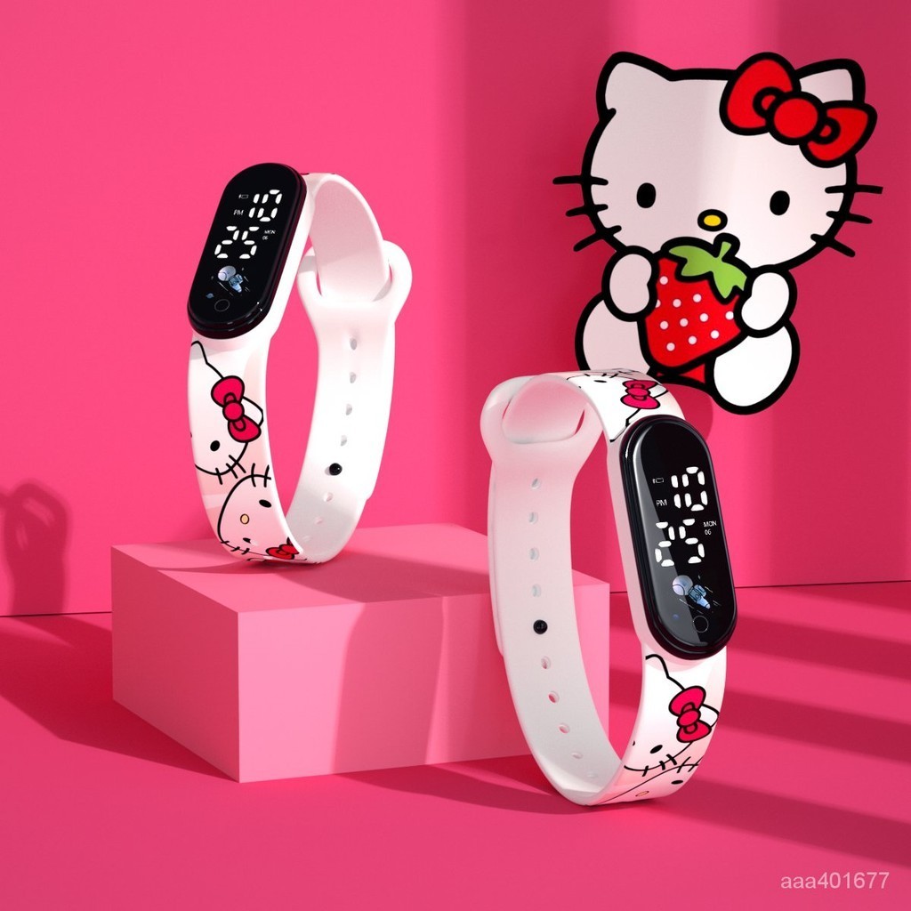 Hello Kitty凱蒂貓學生手錶韓版卡通時尚 ⌚ 學生錶 考試錶 對錶 女錶 男錶 情侶手錶 石英錶 錶 手錶 手錶