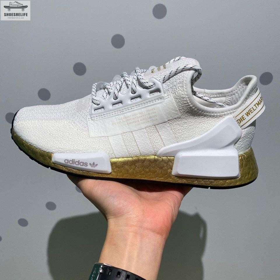 【SR】Adidas NMD R1 V2 白金 日文 針織 Boost 慢跑鞋 運動鞋 FW5450