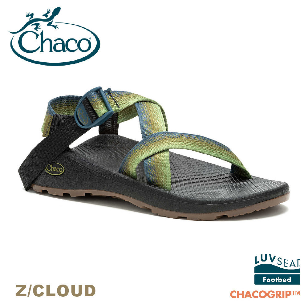 【CHACO 美國 男 Z/CLOUD涼鞋-標準款《奶昔青綠》】CH-ZLM01HK41/越野舒壓運動涼鞋