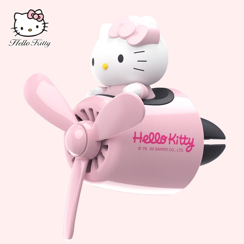 【現貨】Hello Kitty 車用香薰 凱蒂貓 出風口香水 車載香水 空氣淨化器 卡通可愛創意女生空調裝飾 車用香氛