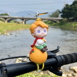 【臺灣發貨 特價下殺】星球小王子車載擺件抖音小黃鴨電動車摩托車裝飾品汽車儀表臺公仔