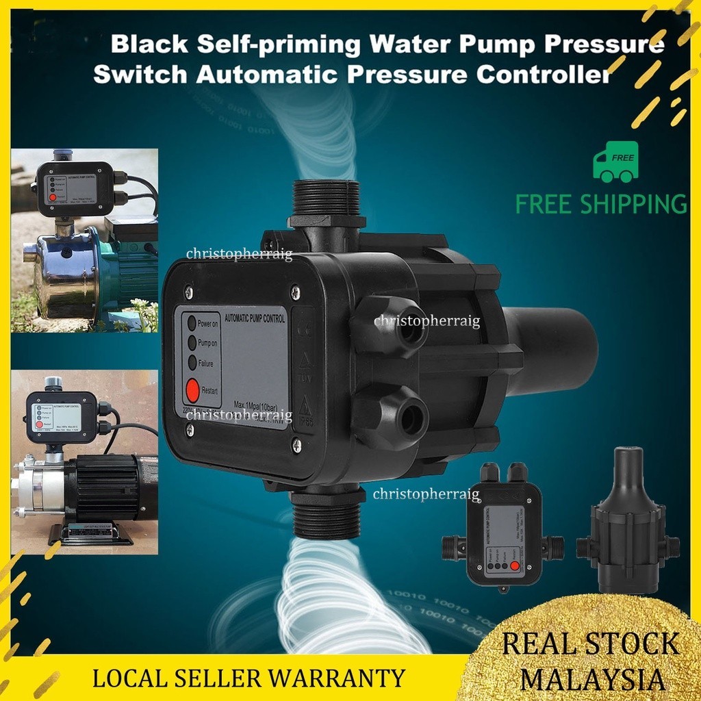 Automatic Water Pump Pressure Controller Switch Control 240V