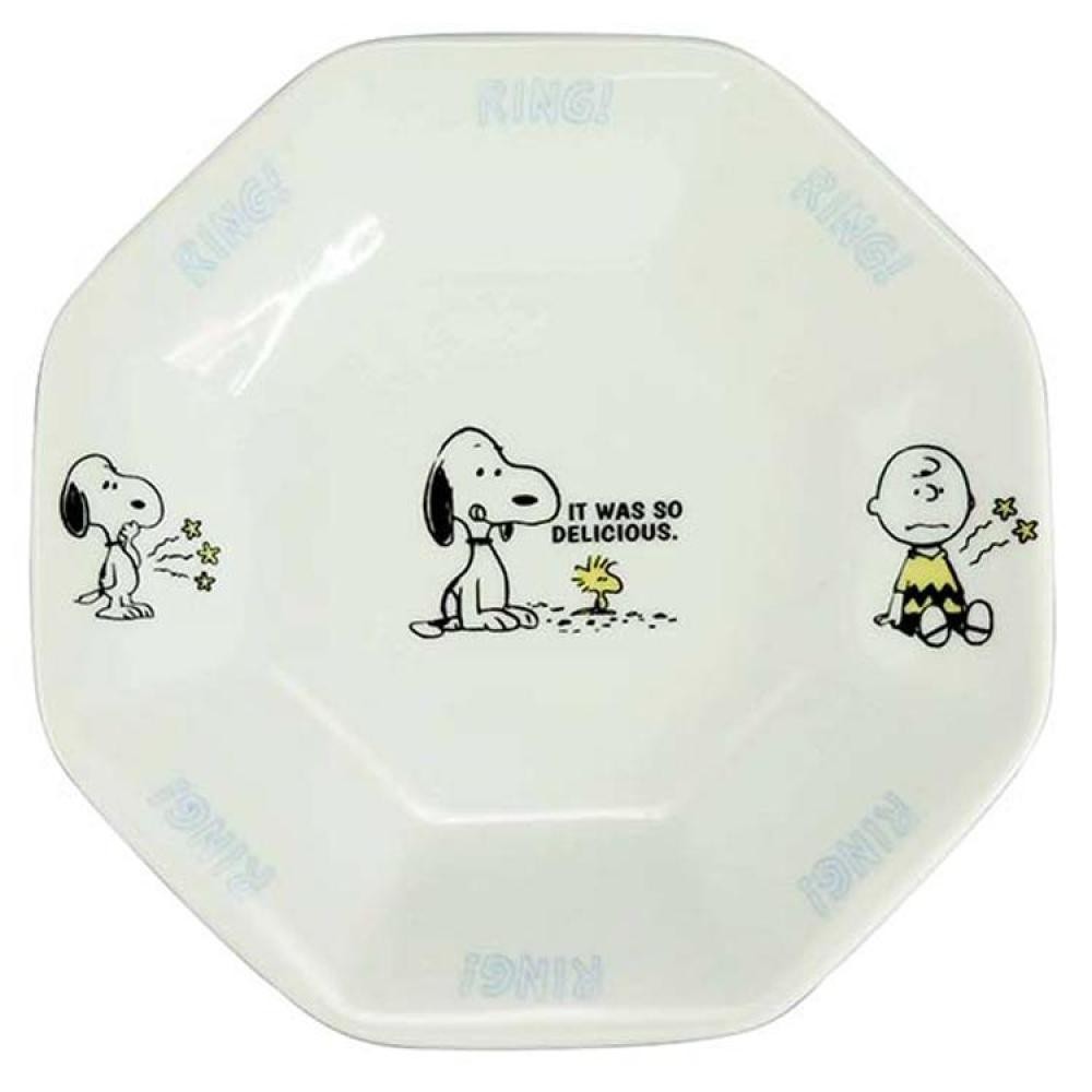 免運 史努比 Snoopy 陶瓷八角盤(19CM) 日本製 賣場多款任選