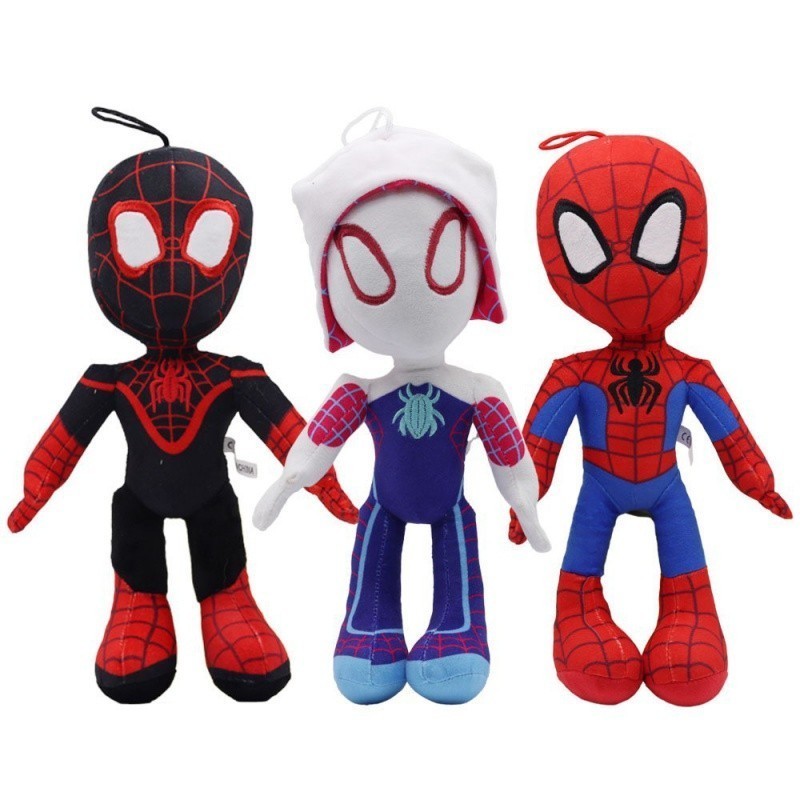 5折熱賣蜘蛛人娃娃 蜘蛛人玩偶 鋼鐵人娃娃 蜘蛛俠娃娃 平行宇宙電影周邊娃娃 Spider-Man超級英雄毛絨玩具