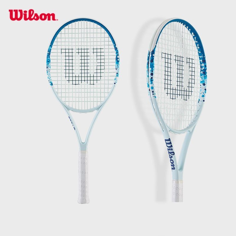 【精品熱銷】Wilson威爾勝網球拍初學者進階輕量入門級網球拍冰晶藍