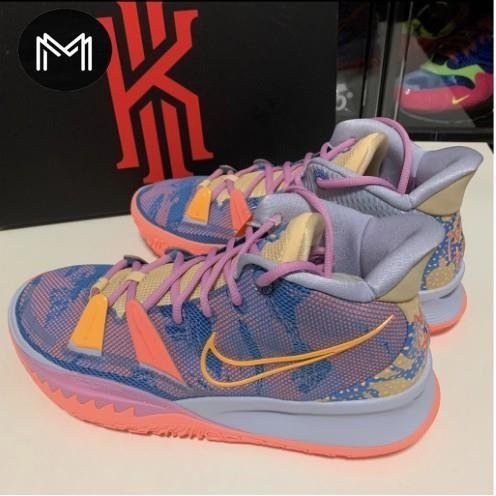 Nike Kyrie 7 PH EP Expressions藝術主題 藍粉 籃球 DC0589-00 慢跑鞋