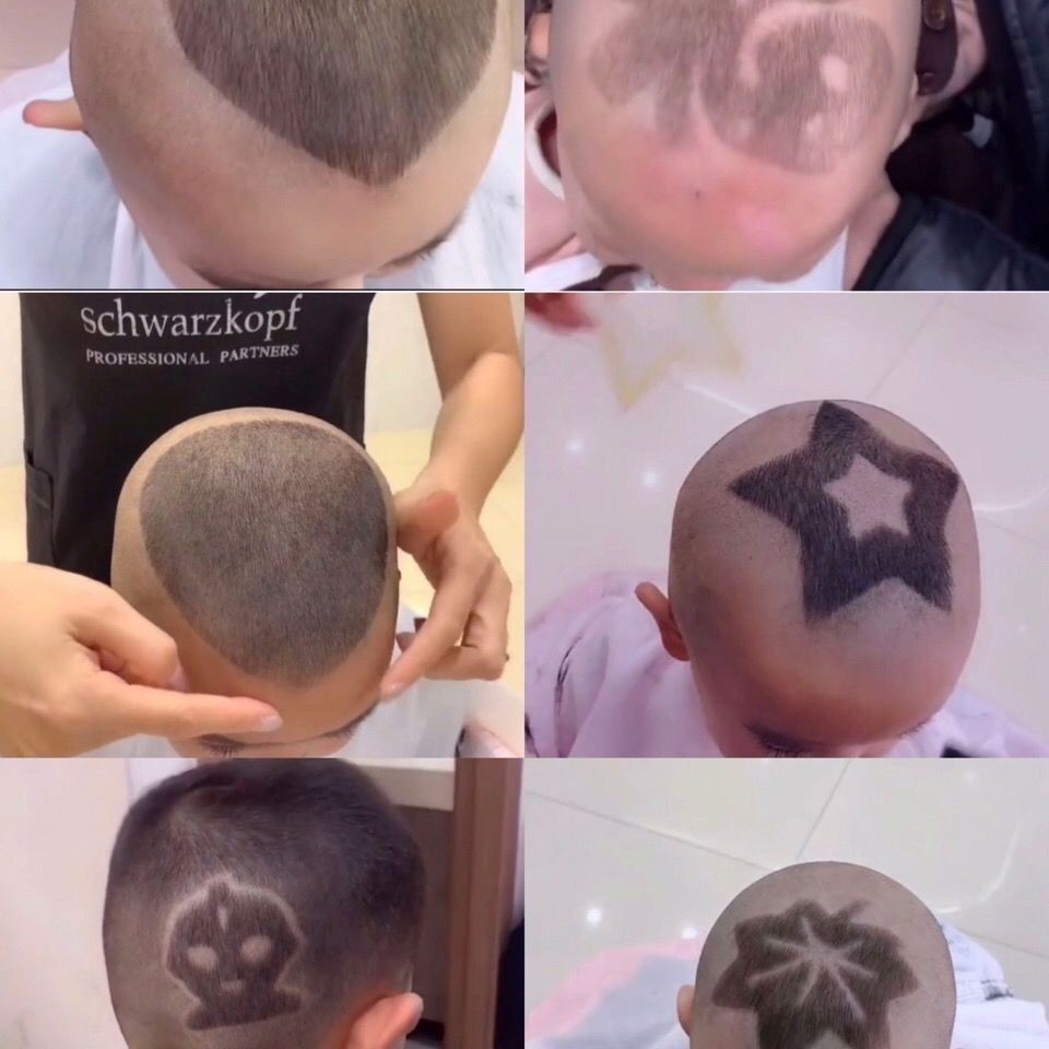 【新上推薦】嬰兒兒童理髮模具造型頭型男童寶寶鵰刻輔助模型模具理髮輔助模型