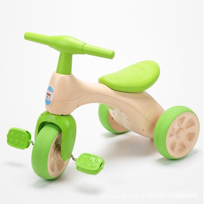 戶外兒童童車 三輪車 男騎行玩具  滑行  1-3寶寶學步腳踏車女孩嵗 輕便