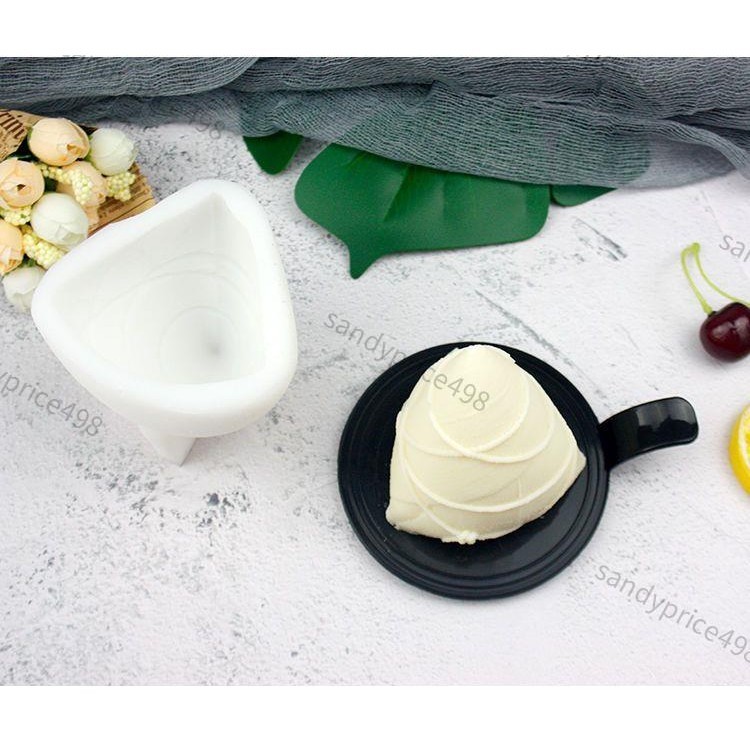 🔥新品熱賣🔥限時下殺端午節中式6連粽子蛋黃夾心三角粽慕斯蛋糕硅膠模具布丁冰淇淋模烘焙模具蛋糕模具造型模具J0514