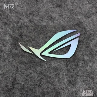 華碩 ROG貼紙敗傢之眼愛好者專用電腦貼紙防水防曬鏤空鵰刻版 EMCT