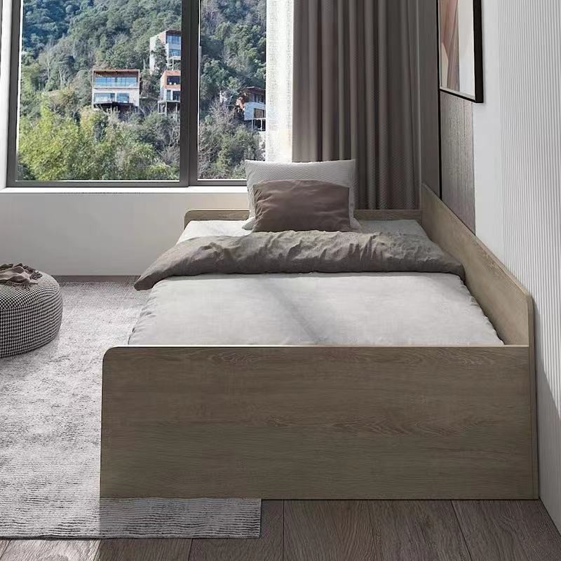 限時下殺 好物上新 床架 儲物床 單人床1.2米定制沙發式榻榻米儲物床多功能帶抽屜帶高箱板式床 加大床架 單人床