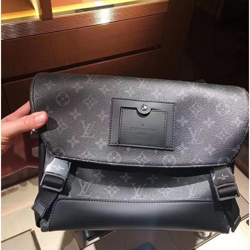 二手 LV M40511 Messenger PM Voyager 新 雙釦記者包 斜背包 小