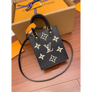 二手Louis Vuitton LV Petit Sac Plat托特包 M57937 黑花