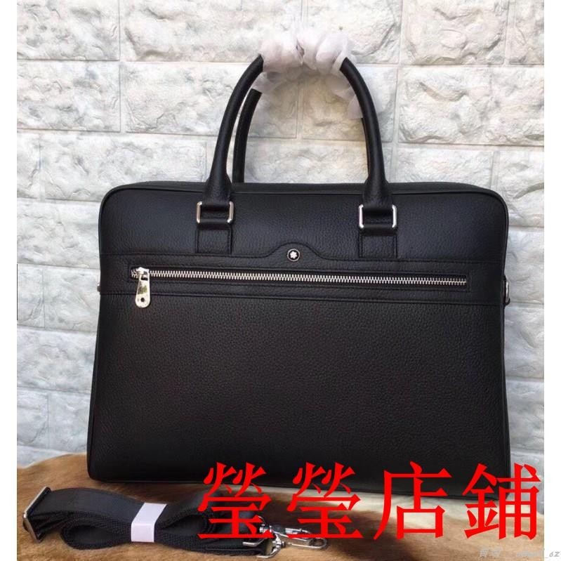 KG二手//官網同步 頂級品質 Montblanc 萬寶龍 手提包 男士商務公文包 全真皮 軟皮 質感極好 筆