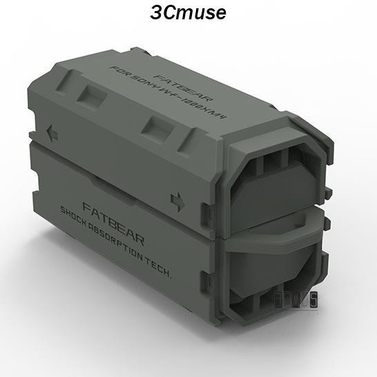 【3Cmuse】適用Sony WF-1000XM5 / WF-1000XM4 耳機保護套 軍用級戰術防摔厚裝甲保護套 橡