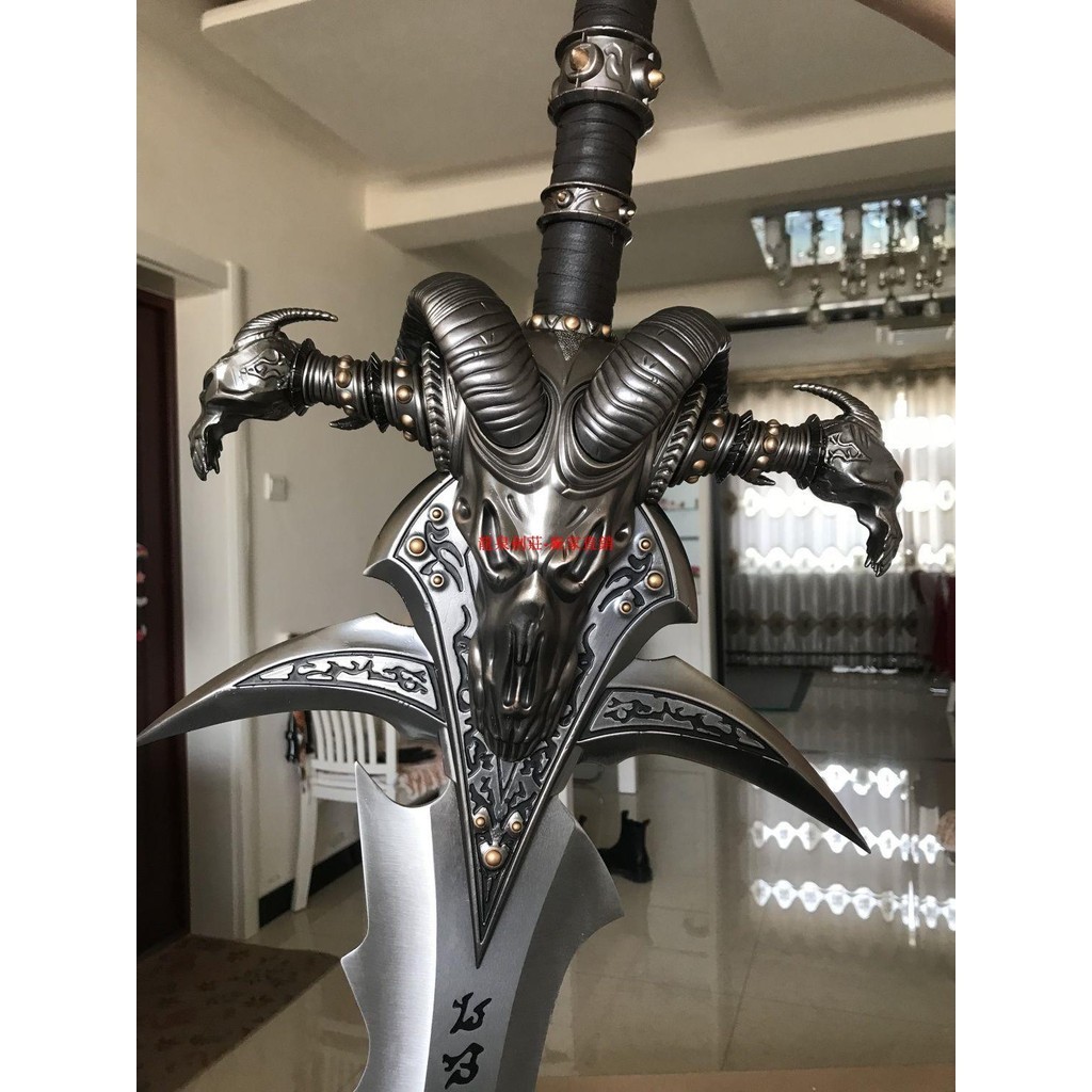 魔獸世界霜之哀傷劍1比1全金屬武器游戲周邊手辦模型未開刃