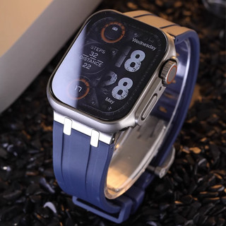 現貨 Apple Watch 液態矽膠錶帶 S9/Ultra iwatch全系列 男士錶帶 45/49mm